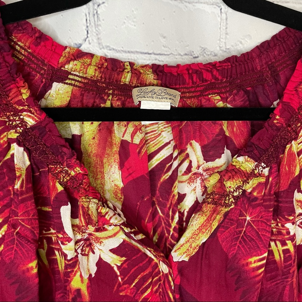 Lucky Brand Hawaiian Blouse - Picture 3 of 6